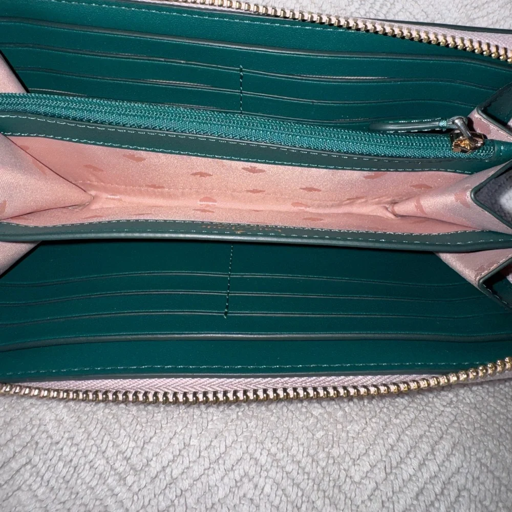 Kate Spade Pink Pineapple Tote, Wallet, and Make-Up Case Set - Picture 12 of 14